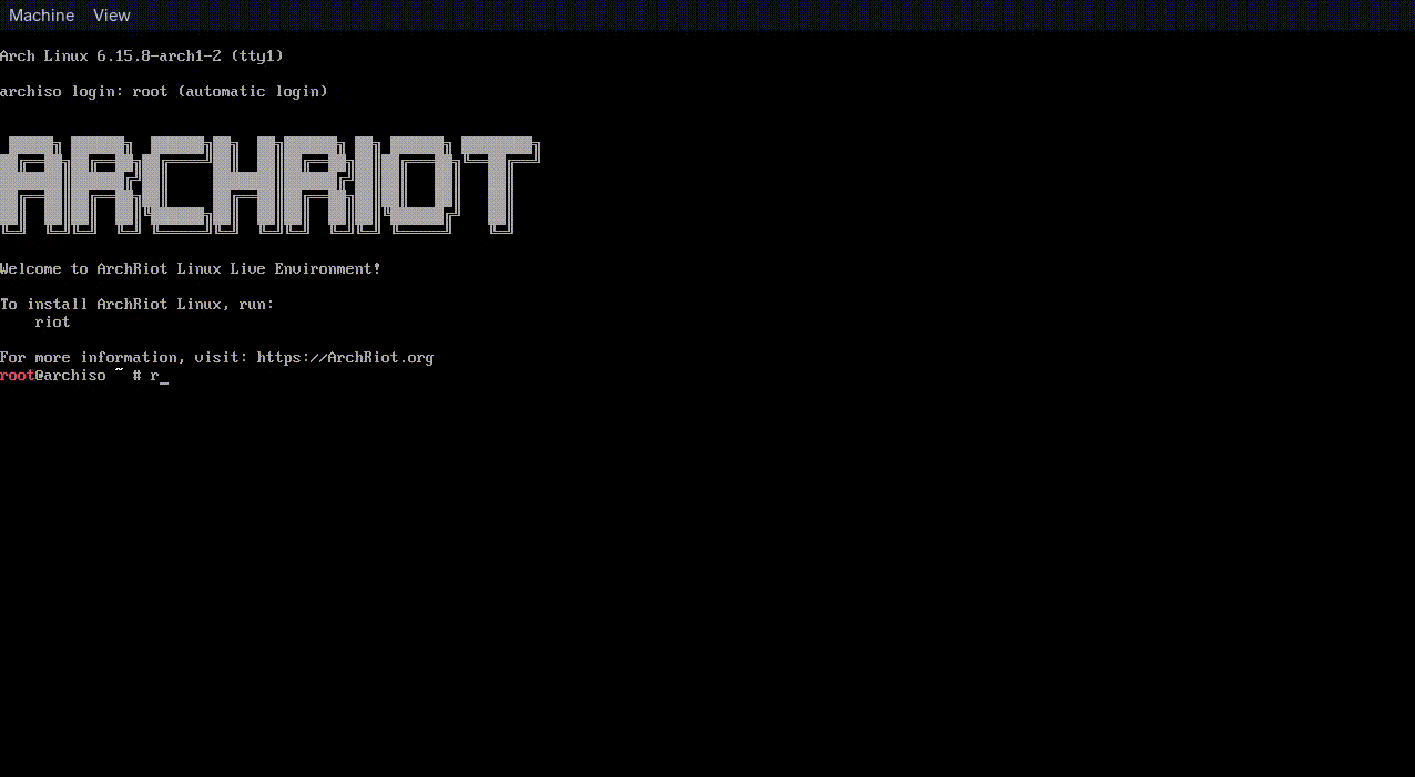 ArchRiot Installation Demo